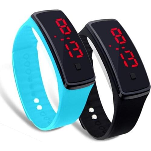 Casual Touch Screen LED Digital Watch Men Women Ultra Thin Bracelet Sports Silicone Wrist Watches Unisex Clock Relogio Masculino