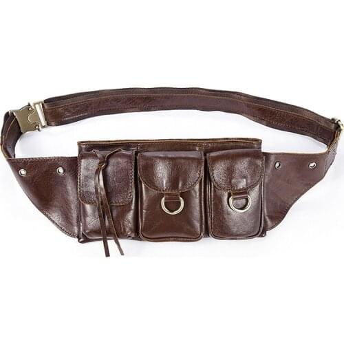 Men Waist Bag Pack Casual Functional Money Phone Belt Bag Male Women Sling Bag for Belt Leather Hip Bag Chest