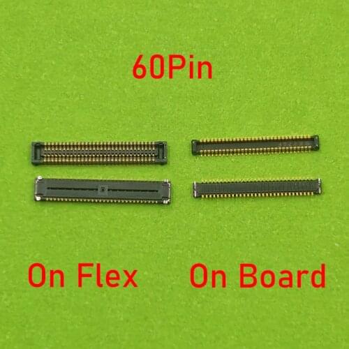 2-5PCS LCD Display FPC Connector On Board For Samsung Galaxy S7 G9300 G9308 G930F S6 G9200 G9209 G9208 G920F Screen Flex 60 Pin