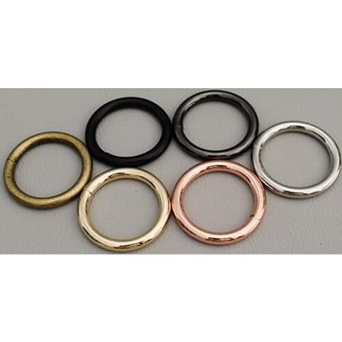 1 pcs 25mm O ring adjustable ring clip buckles Hooks for handbag backpack Dog Collar Metal Buckles Key Chain Rings Saddle