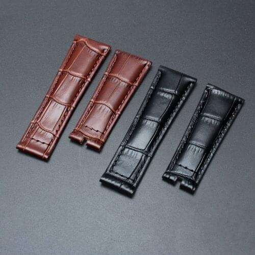 Factory direct genuine leather watch strap for ROLEX Daytona WATCH BAND wrist chain belt, black brown male 20mm