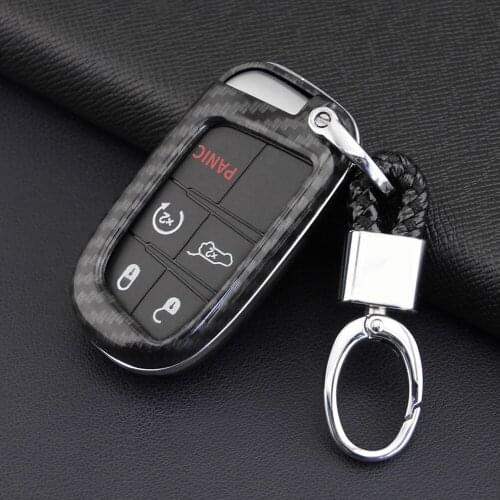 Folding Car Remote Flip Key Shell Key Case Fob Bag Holder ABS Hard Shell Cover Parts Fit For 2014-2019 Jeep Grand Cherokee WK2