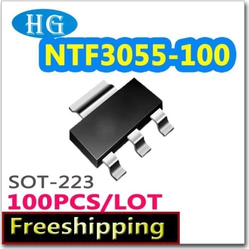 Smd NTF3055-100 100PCS 1000PCS SOT223 N-channel 60V 3A pdf inside mosfet New Original