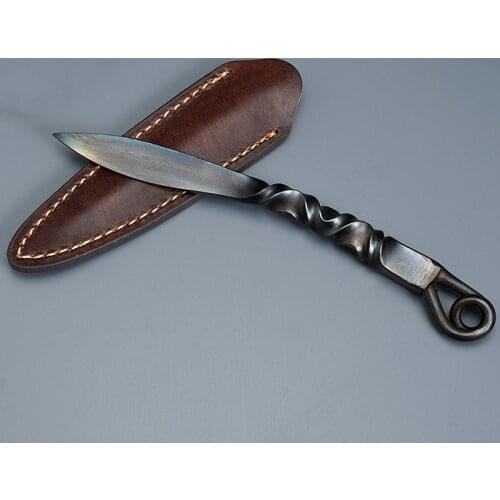 Longquan Steel Tea Knife Cutter Tea Cake Pry Tool Chinese Kung Fu Tea Set Accessories Creative Knife Cone Handmade Teaware Craft