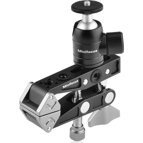 Super Clamp Mount Bracket Mini ballhead for Photo Studio Photography DSLR Camera Video Light Support Stand Desktop Clip Holder