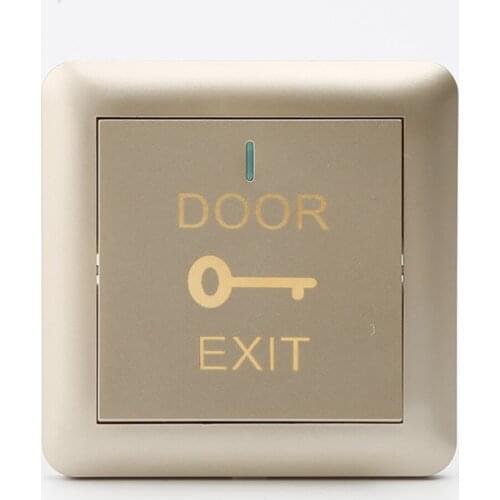 Type 86 Concealed Access Control Switch Panel Automatic Reset Small Exit Button Community Door Button Doorbell Switch