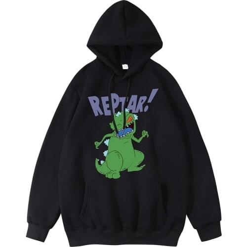 Hip Hop Sweatshirt Hoodie Streetwear REPTAR print Pullover Hoodie Hoody Men Fleece More color Hoodie Unisex Tops