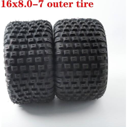 High Quality 16x8-7 "Off Road Tire And Wheel Hub For 125cc 110cc Four Wheel Motorcycle ATV ATV Go Kart Wheel Accessories