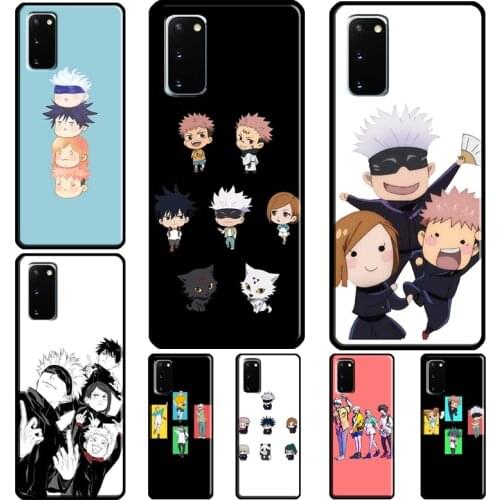 Jujutsu Kaisen Anime Chibi Funny Phone Case For Samsung S10 Plus S20 FE S8 S9 S10e Note 9 Note 10 Note 20 Ultra S21 Ultra