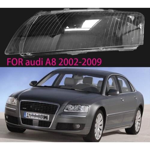 For Audi a8 d3 2002-2009 lens headlights shell Front light transparent protective shell Headlight repair parts Replace lampshade
