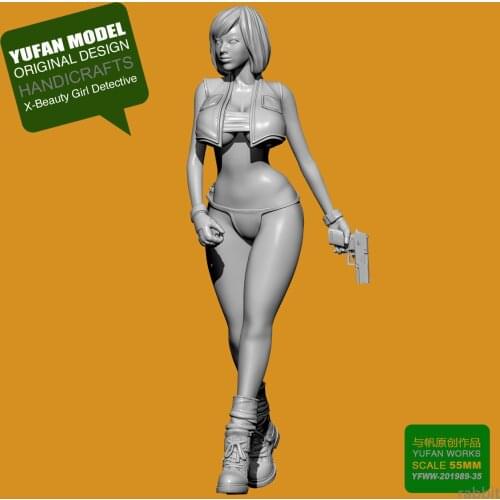 1/35 Resin Kits X detective beauty resin Soldier self-assembled YFWW35-201989