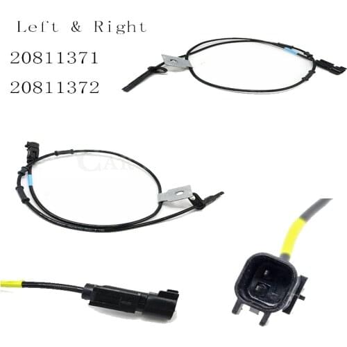 1 Pair 20811372 & 20811371 Front Left & Right ABS Wheel Speed Sensor For 2010-20117 Chevrolet Equinox GMC Terrain 2.4L