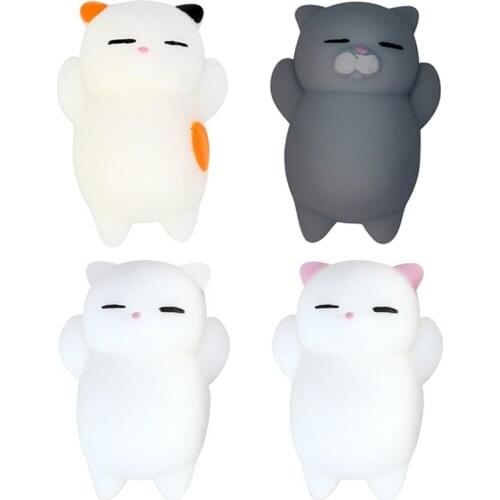 1 Piece Squeeze Music Cute Mini Cat Toy Adult Kids Decompression Animal Toy