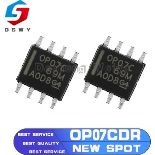 10PCS OP07CDR SOP8 OP07C SOP OP07 SOP-8 SMD New and Original IC