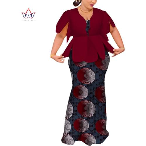 African Dresses for Women Dashiki African Dresses Short Sleeve Colorful Wedding Plus Size African Party Clothing BRW WY3797