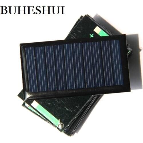 BUHESHUI 5V 60mA 67X38mm Mini Power Solar Cells Panel For DIY Toy 3.6V Battery Charger Solar LED Light Study Skit 10PCS