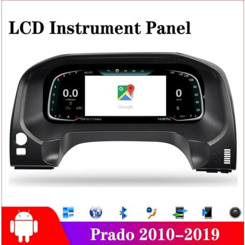 For Toyota Prado 150 2010-2018 2019 Car Android LCD Instrument Panel Cluster GPS Navigation LCD Dashboard Refit Upgrade