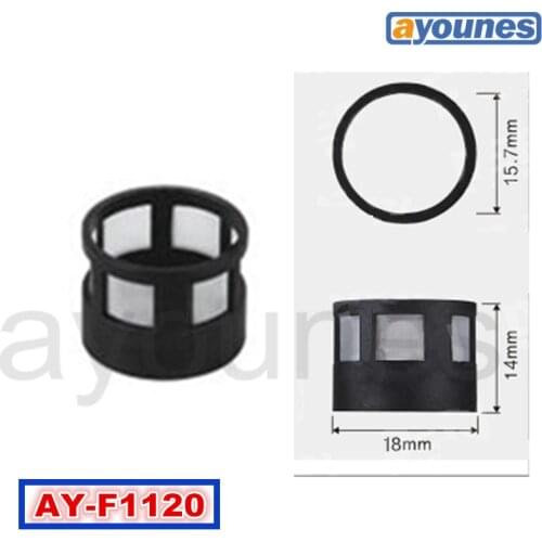 Free shipping 100pieces wholesale auto spares parts fuel injector filter for Nissan JS50-1 5907 (14*15.7*18mm ,AY-F1120)