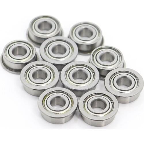 MF104ZZ Flange Bearing 4x10x4 mm ABEC-1 ( 10 PCS ) Miniature Flanged MF104 Z ZZ Ball Bearings