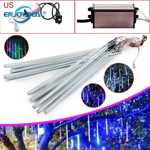Hot Selling 10Pcs 2835LED String Light Waterproof Decorative Meteor Shower Rain Tube 2835LED String Light W/US Set