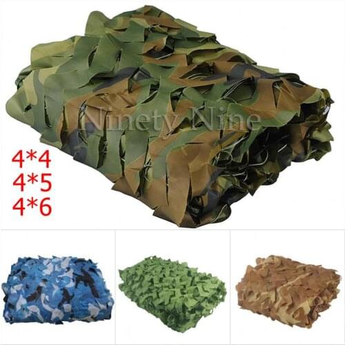 4x4m to 4x6m Outdoor Camping Military Camouflage Nets Woodland Army Camo netting Camping Sun ShelterTent Shade sun shelter