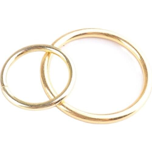 O ring metal 16 25mm(0.6/1inch) Gold for bags,DIY bag accessories Split Keychain Shoes Bags Belt Buckles Circle Connection