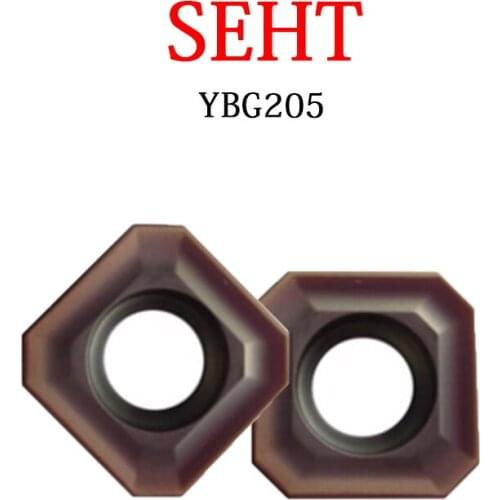 SEHT Original Blades SEHT12 SEHT1204AFSN YBG205 Processing Stainless Steel Square Solid Carbide Inserts CNC Milling Machining