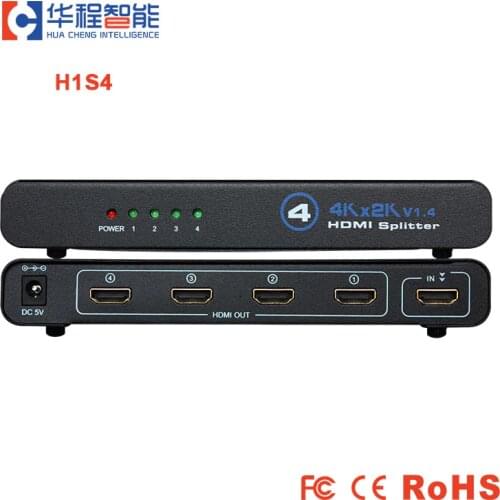 4k 1 to 4 HD Splitter with HDMI4 Way HDMI Splitter Switcher Full HD 1080P Video HDMI Switch Switcher Hub 1 in 4 out HDMI Amplifi