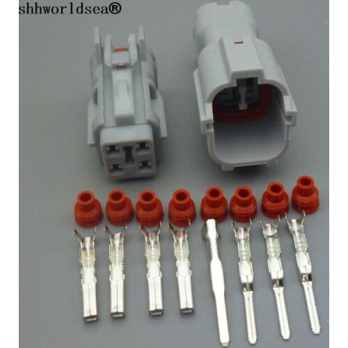 Shhworldsea 4 Pin Sealed Male Female Plug Waterproof Auto Wire Connector MG640333 MG610331 For Light Lamp socket