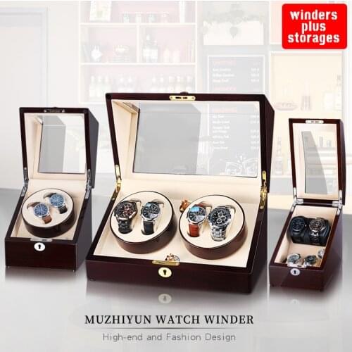 Automatic watch winder box winding hours horloge casket for male watches with auomatic self winding real madrid watch case