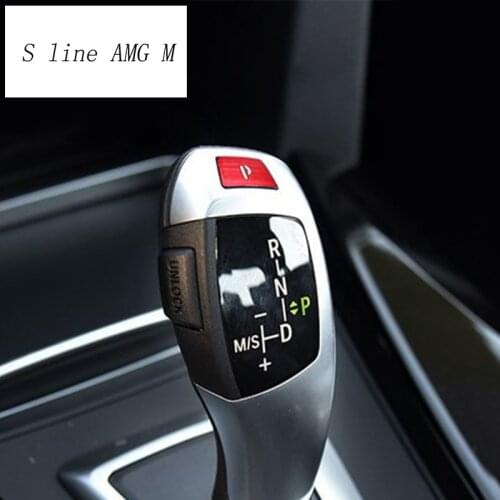 Car Styling Style Gear Shift Handle Sleeve Buttons Covers Stickers For BMW 3 4 Serise F30 F32 F34 3gt Auto Interior Accessories