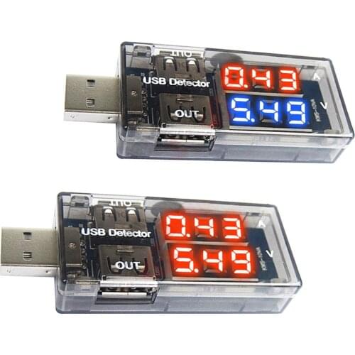 LED Digital Voltmeter Ammeter DC 5V 3V-7.5V 0-2.5A Tester Voltage Meter Power Adapter Detector Dual Output USB Charger Doctor