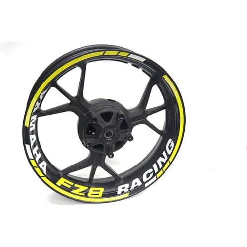 Motorcycle Styling Wheel Hub Tire Reflective Sticker Car Decorative Stripe Decal For Yamaha FZ8 FAZER