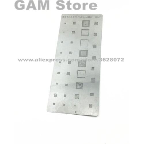 For Samsung Note6 BGA Stencil Power Audio Wifi CPU RAM Charger Power Amplifier IC Reball Pin BGA Direct Heating Template S5047