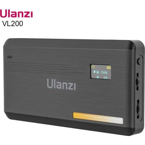 Ulanzi VL200 5000mAh Camera Video Light 2500K-9000K 8W Recharagble Youtube Live Makeup Lighting Samrtphone Fill Lights