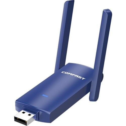 USB WiFi Adapter 1300Mbps WiFi Adapter 5Ghz Bluetooth 4.2 Ethernet 2*3dbi Antenna PC Wi-Fi for Computer Bluetooth Music Receiver