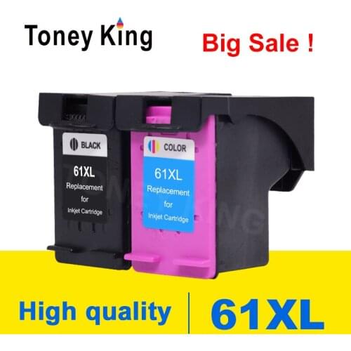 Toney King 61 XL Remanufactured Ink Cartridge Replacement for HP61 For HP Deskjet 3000 3050 3052 3054 3540 1010 1510 Printer