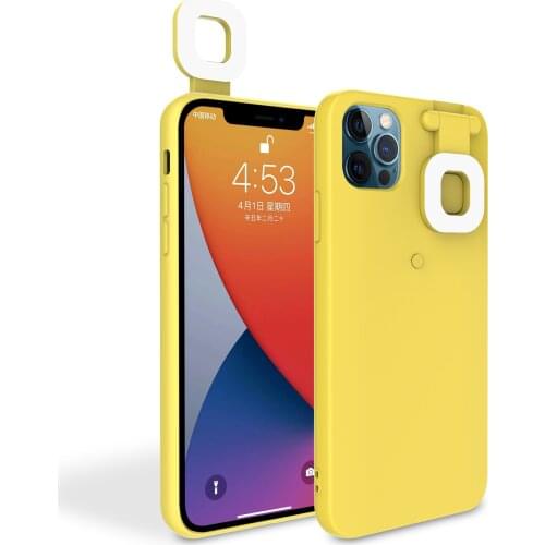 10 PCS Phone Case Fill Light Selfie Beauty Ring Flash Stable Case For iPhone 12 11 Pro Max