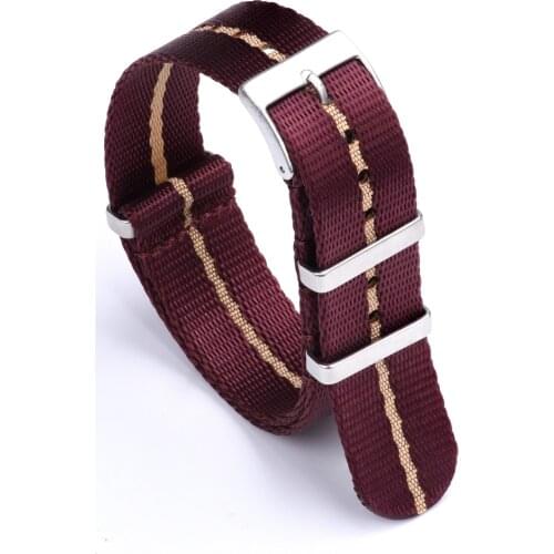 20mm 22mm Smooth Nato Nylon Strap For Tudor Watch Seatbelt Bracelet Men Women Universal Type Sport Troop Parachute Bag Watchband