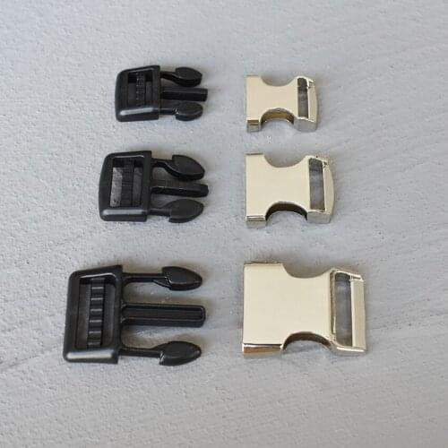 20 Pcs 15/20/25mm Metal Quick Side Release Buckles for Webbing Tactical Belt Safety Strong Hooks Clips DIY Outdoor Luggage