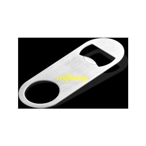 300pcs/lot Fast shipping Multifunction Bottle Opener Mini Stainless Steel Flat Bottle Opener Tool Small Bar Beer Wine Openers