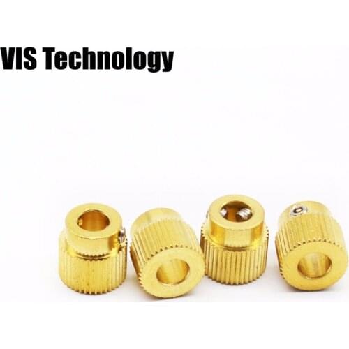 5pcs/lot feeder Copper 40tooth Drive Gear Bore 5mm for Makerbot MK8 i3 Reprap Extruder Feeding Wheel Extruder