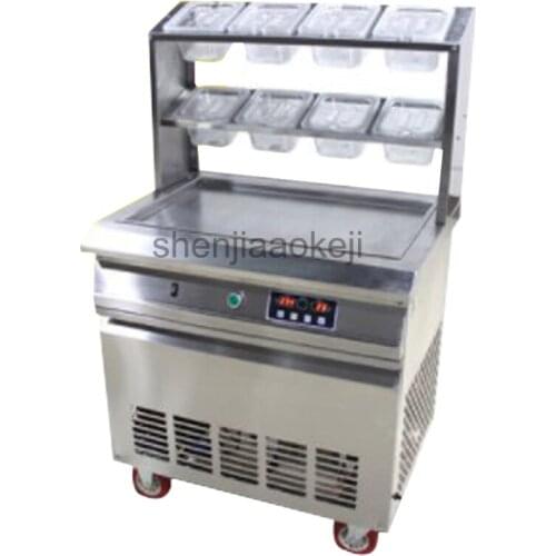 New Commercial Intelligent square pot fried ice machine Smart Stainless Steel Fried yogurt machi 25-35L/h Fried ice roll maker