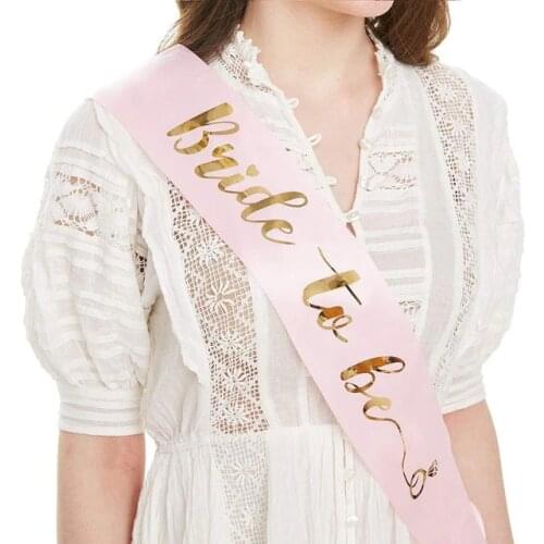 Team Bride To Be Satin Ribbon Sash Bridal Shower Decor Wedding Decoration Bridesmaid Gifts Hen Party Bachelorette Party Supplies