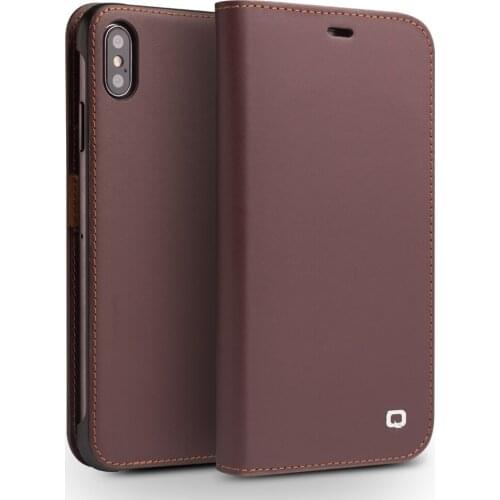 Genuine Leather Phone Cover for iPhone X Xs Handmade Luxury Ultra Slim Wallet Card Slot Bag Flip Case for iPhone XS Plus Max XR