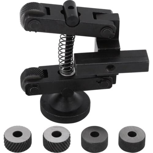 Knurling Knurler Tool Holder Linear Knurl Tool Lathe Adjustable Shank with Wheels Lathe Tools