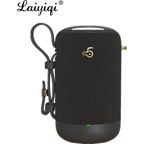 Laiyiqi column fabric art cloth wireless BT speaker Bluetooth Radio FM portable belt bike mount MP3 boombox caixa som alto ducha