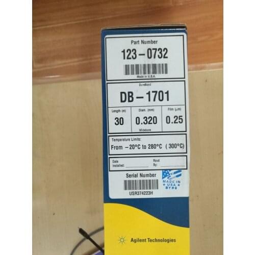 For Agilent DB-1701 GC Column 123-0732 30m, 0.32mm, 0.25u