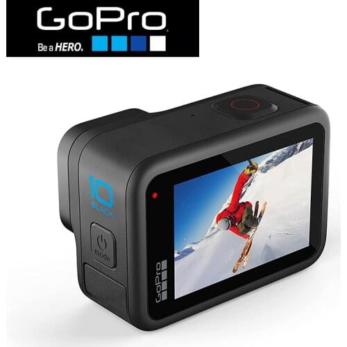 GoPro HERO 10 Black Action Camera 4K 5.3K Front Screen Sports Cam 23MP GP2 Waterproof Mini Video Camera vs GoPro HERO 9 In stock