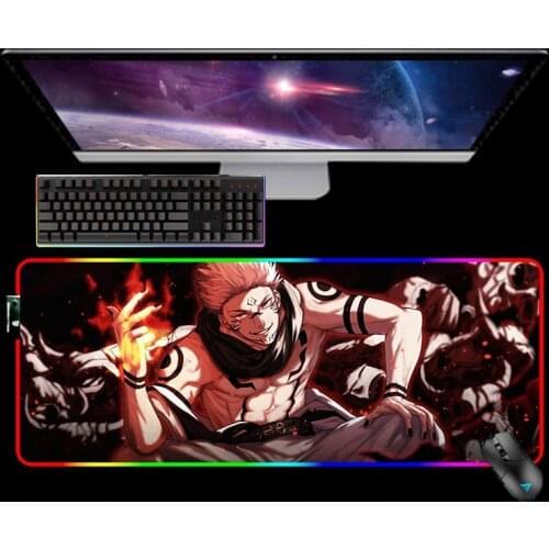 Jujutsu Kaisen Sukuna Gaming Accessories Computer Mouse Pad Desk Mat Gamer Carpet Mice Keyboards Peripherals Office Mousepad